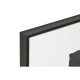 Painting Home ESPRIT White Brown Black Abstract Urban 60 x 4 x 60 cm (4 Units)