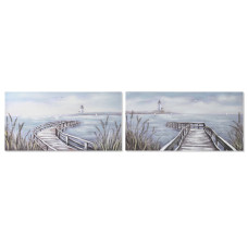 Painting Home ESPRIT 140 x 3 x 70 cm (2 Units)
