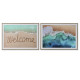 Painting Home ESPRIT Beach Mediterranean 72,5 x 3 x 52,5 cm (2 Units)