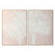Painting Home ESPRIT White Beige Palms Tropical 100 x 4 x 140 cm (2 Units)