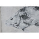 Cuadro Home ESPRIT Gris Pez (4 Unidades)