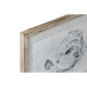 Cuadro Home ESPRIT Gris Pez (4 Unidades)