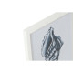 Painting Home ESPRIT Blue White Mediterranean 35 x 2 x 35 cm (4 Units)