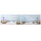 Painting Home ESPRIT Headlight Mediterranean 140 x 3 x 70 cm (2 Units)