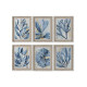 Cuadro Home ESPRIT Azul 50 x 3 x 65 cm (6 Unidades)