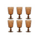 Set de Copas Home ESPRIT Cristal 8,5 x 8,5 x 16,3 cm (6 Unidades)