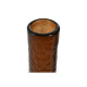 Vase Home ESPRIT Brown Crystal Modern 12,5 X 12,5 X 50,5 cm