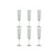 Set de Copas Home ESPRIT Verde Cristal 6 x 6 x 23,7 cm (6 Unidades)
