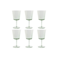 Set de Copas Home ESPRIT Verde Cristal 285 ml 8,4 x 8,4 x 16,4 cm (6 Unidades)