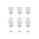 Set of cups Home ESPRIT Green Crystal 285 ml 8,4 x 8,4 x 16,4 cm (6 Units)