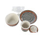 Tetera Home ESPRIT Amarillo Rojo Cristal Porcelana 1 L (4 Unidades)