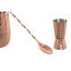 Cocktail Set Home ESPRIT Intense Copper Stainless steel 540 ml 8,5 x 8,5 x 11 cm