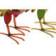 Figura Decorativa Home ESPRIT Multicolor Gallo 37 X 15,5 X 44,5 cm (2 Unidades)