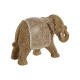 Figura Decorativa Home ESPRIT Natural Elefante 32 x 12 x 21 cm