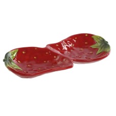 Bandeja de Aperitivos Home ESPRIT Rojo Moderno 26 x 12,5 x 3,5 cm