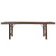 Folding Table Home ESPRIT Natural Recycled Wood 240 x 90 x 77 cm
