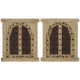 Decoración de Pared Home ESPRIT Beige Natural Ventana 45 X 5 X 51 cm