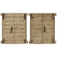 Decoración de Pared Home ESPRIT Beige Natural Ventana 45 X 5 X 51 cm