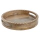 Bandeja de Aperitivos Home ESPRIT Natural Colonial 30 x 30 x 5 cm