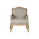 Armchair Home ESPRIT White Natural Mango wood 72 x 80 x 95 cm