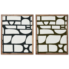 Cuadro Home ESPRIT Azul Verde Moderno 60 x 3 x 75 cm (2 Unidades)