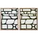 Cuadro Home ESPRIT Azul Verde Moderno 60 x 3 x 75 cm (2 Unidades)