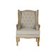 Armchair Home ESPRIT White Natural Mango wood 72 x 75 x 110 cm