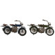 Figura Decorativa Home ESPRIT Azul Verde Moto Vintage 31 x 8 x 16 cm (2 Unidades)