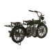 Figura Decorativa Home ESPRIT Azul Verde Moto Vintage 31 x 8 x 16 cm (2 Unidades)