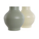 Jarrón Home ESPRIT Verde Crema Metal 20 x 20 x 34,5 cm (2 Unidades)
