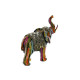 Figura Decorativa Home ESPRIT Multicolor Resina Elefante 21,5 x 8,5 x 19,5 cm