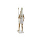 Figura Decorativa Home ESPRIT Blanco Dorado Resina Oriental Egipcio 7 x 11,5 x 36 cm (2 Unidades)