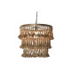 Lámpara de Techo Home ESPRIT Marrón Natural Madera Metal 50 W 53 x 53 x 123 cm