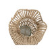 Portavelas Home ESPRIT Natural Metal Cuerda 21 x 21 x 30 cm