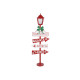 Lantern Home ESPRIT Red Metal 54,5 x 22 x 154 cm