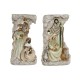 Belén de Navidad Home ESPRIT Multicolor Resina 19,5 x 11 x 31,5 cm (2 Unidades)