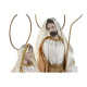 Belén de Navidad Home ESPRIT Blanco Dorado 27 x 24 x 50 cm