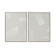 Cuadro Home ESPRIT Blanco Moderno 75 x 4 x 100 cm (2 Unidades)
