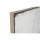 Painting Home ESPRIT White Black Modern 100 x 4 x 140 cm (2 Units)