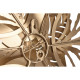 Decoración de Pared Home ESPRIT Dorado Moderno Flor 51 x 6 x 51 cm (2 Unidades)