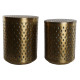 Set of 2 tables Home ESPRIT Golden Metal 43 x 43 x 54 cm