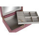 Caja-Joyero Home ESPRIT Crema Magenta 27 x 19 x 9 cm