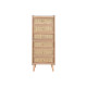 Chest of drawers Home ESPRIT Natural Rattan Paolownia wood 40 x 30 x 104 cm