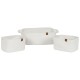 Basket set Home ESPRIT White Modern 34 x 25 x 14 cm (3 Pieces)