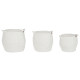 Basket set Home ESPRIT White Modern 34 x 34 x 34 cm (3 Pieces)