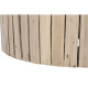 Mesa de Centro Home ESPRIT Natural Cristal Madera de eucalipto 90 x 90 x 30 cm