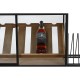 Bottle rack Home ESPRIT Black Natural Wood Metal Crystal 102 x 32 x 60 cm
