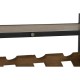 Bottle rack Home ESPRIT Black Natural Wood Metal Crystal 102 x 32 x 60 cm
