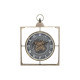 Wall Clock Home ESPRIT Black Golden Crystal Iron 60 x 9 x 80 cm