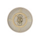 Reloj de Pared Home ESPRIT Blanco Beige Dorado Cristal Hierro 60 x 8 x 60 cm 59,5 x 8,5 x 59,5 cm
